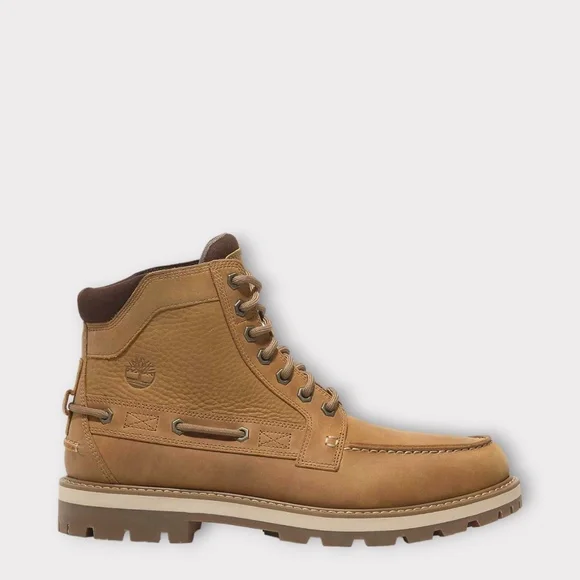Timberland Men\'s Britton Road Mid Lace Boot in Wheat Nubuck. TB0A697H EN1 Men main image 3